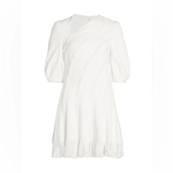 Jonathan Simkhai Rebekah Frayed Bouclé Mini Dress - Picture 2 of 12